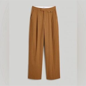Madewell Women's Brown Pinstripe Pants
